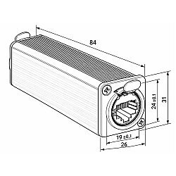 RJ45-24 Female-to-Female Coupler - 3