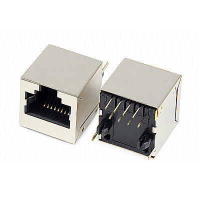 RJ45-5224 8P8C 180° Female Ethernet Connector - PCB Type - 2