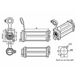 RJ45-63 Female-to-Female Coupler - Waterproof - 3