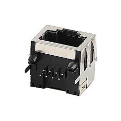 RJ45 8P8C 90° Female Ethernet Connector - PCB Type - 2