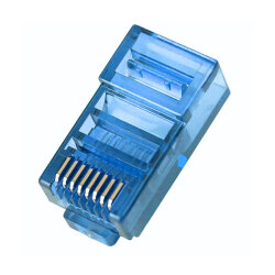RJ45 Cat5 Cat6 8P8C Erkek Soket - Mavi