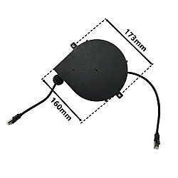 RJ45 CAT6 Makaralı Ethernet Uzatma Kablosu - 6m - 3