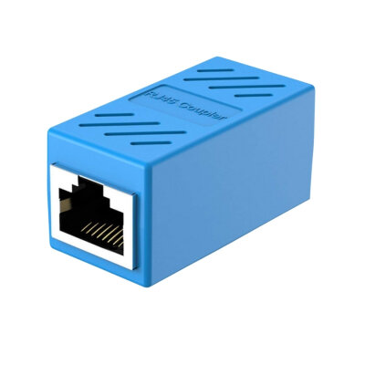 RJ45 Dişi-Dişi Ara Bağlantı Soketi - Mavi - 1