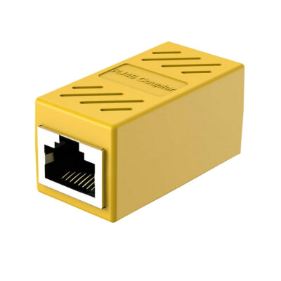 RJ45 Dişi-Dişi Ara Bağlantı Soketi - Sarı - 1