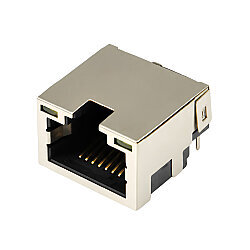 RJ45 SP32 8P8C 90° Female Ethernet Connector - PCB Type