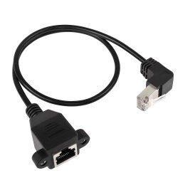 RJ45 Yukarı Açılı Panel Tipi Ethernet Uzatma Kablosu - 50cm