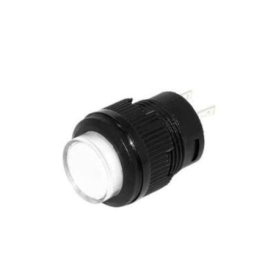 RL16-503A 16MM Plastik 2 Pin Anahtarlı Buton Beyaz - 1