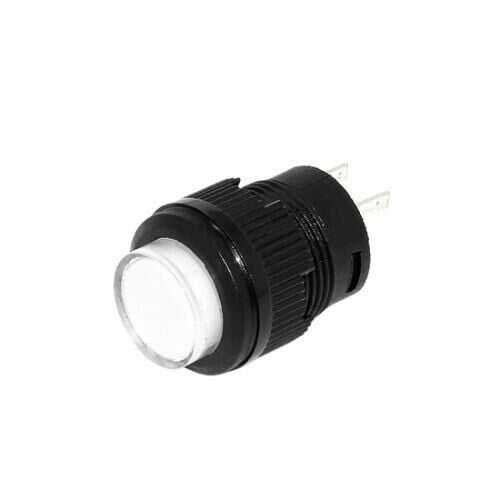 RL16-503B 16MM Plastik 2 Pin Yaylı Buton Beyaz