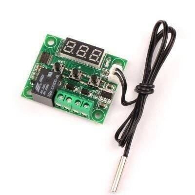 Röle Çıkışlı Dijital Termostat, Sıcaklık Kontrol Kartı - W1209 - 1