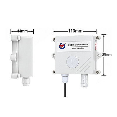 RS-CO2-N01-2-2000P 0-2000ppm Wall-Mounted Carbon Dioxide Sensor - RS485 - 2