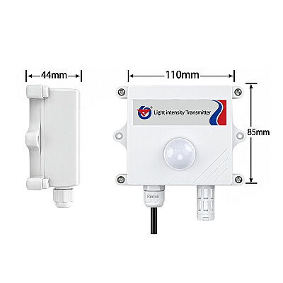 RS-GZ-N01-2-20W 0–200,000 Lux Light Intensity Sensor - RS485 - 2
