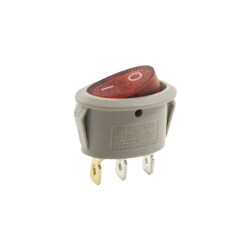 RS601 Oval Illuminated On/Off Switch 3 Pin