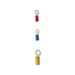 RV 2-5 1.50-2.50 mm Blue Round Type Insulated Cable End 10 Pieces