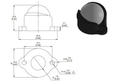 Sarhoş Teker Plastik 12.7 mm - 3