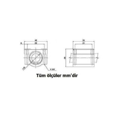 SCE10UU 10mm Lineer Rulman - 3