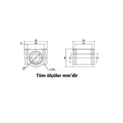 SCE10UU 10mm Lineer Rulman - 3