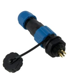 SD13 6 Pin 13mm Waterproof Connector Kit - Panel Type