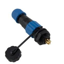 SD13 7 Pin 13mm Su Geçirmez Konnektör Takımı - Panel Tipi