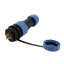 SD16 3 Pin 16mm Waterproof Connector Kit - Panel Type
