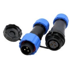 SD16 3 Pin 16mm Waterproof Connector Kit - 1