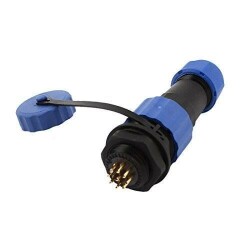 SD16 9 Pin 16mm Waterproof Connector Kit - Panel Type