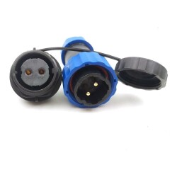 SD20 2 Pin 20mm Waterproof Connector Kit - Panel Type