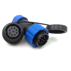 SD20 9 Pin 20mm Su Geçirmez Konnektör Takımı - Panel Tipi