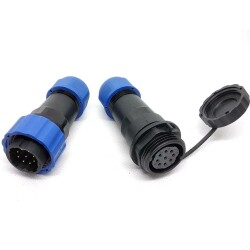 SD20 9 Pin 20mm Su Geçirmez Konnektör Takımı