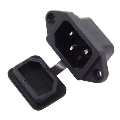 Silikon Kapaklı Erkek Power Soketi Üçlü Kulaklı - 1