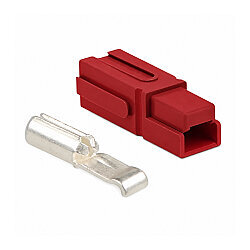 Single 120A 600V Anderson Power Battery Socket - Red - 1