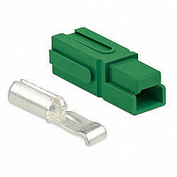 Single 180A 600V Anderson Power Battery Socket - Green - 1