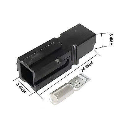 Single 30A 600V Anderson Power Battery Socket - Black - 2
