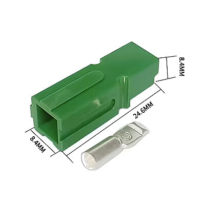 Single 30A 600V Anderson Power Battery Socket - Green - 2