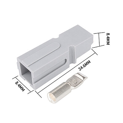 Single 30A 600V Anderson Power Battery Socket - Grey - 2