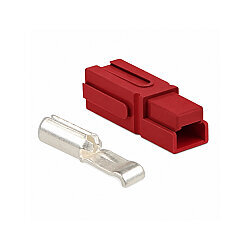 Single 30A 600V Anderson Power Battery Socket - Red