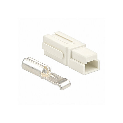 Single 30A 600V Anderson Power Battery Socket - White - 1