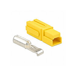 Single 30A 600V Anderson Power Battery Socket - Yellow