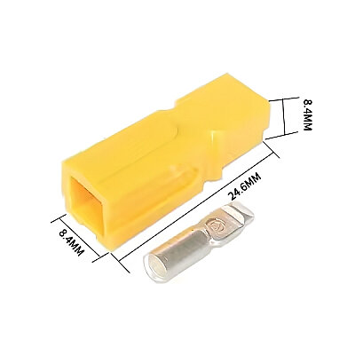 Single 30A 600V Anderson Power Battery Socket - Yellow - 2