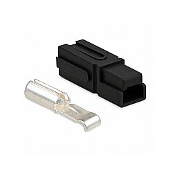 Single 75A 600V Anderson Power Battery Socket - Black