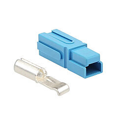 Single 75A 600V Anderson Power Battery Socket - Blue