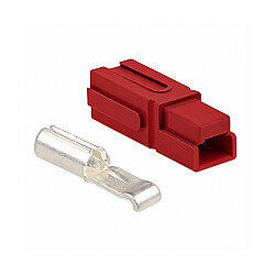 Single 75A 600V Anderson Power Battery Socket - Red
