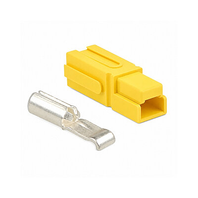 Single 75A 600V Anderson Power Battery Socket - Yellow - 1