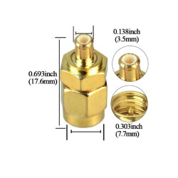 SMA Erkek - MCX-JJ Erkek Coaxial Konnektör - 2