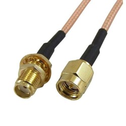 SMA Erkek - SMA Dişi RG316 Dönüştürücü Kablo - 10cm