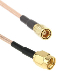 SMA Male to SMB Female RG316 Converter Cable - 10cm - 2