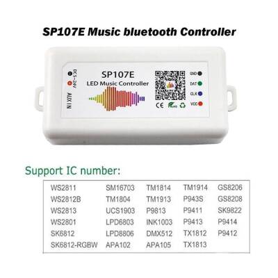 SP107E Bluetooth Ws2812 Addressable Led Control Card - 2