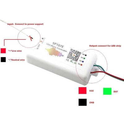 SP107E Bluetooth Ws2812 Adreslenebilir Led Kontrol Kartı - 3