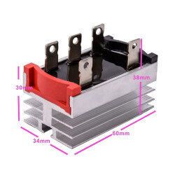 SQL20-10 20A 1000V 3 Phase Bridge Rectifier Diode - With Cooler - 4