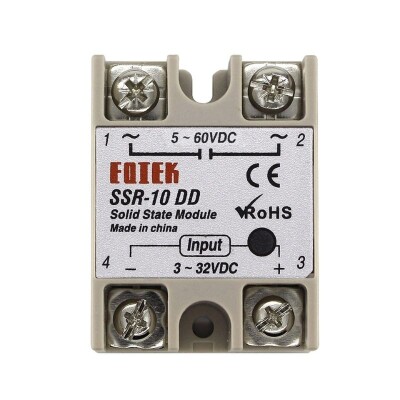 SSR-10DD Solid State Röle 10A - 3-32VDC Giriş 5-60VDC Çıkış - 1