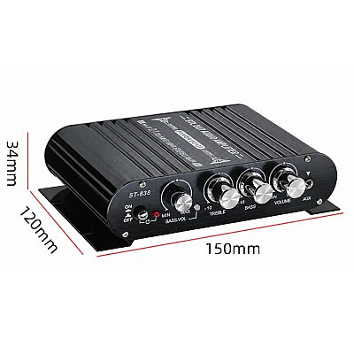 ST-838 2x20W + 40W HiFi 2.1 Kanal Bluetooth Amfi Modülü - 3